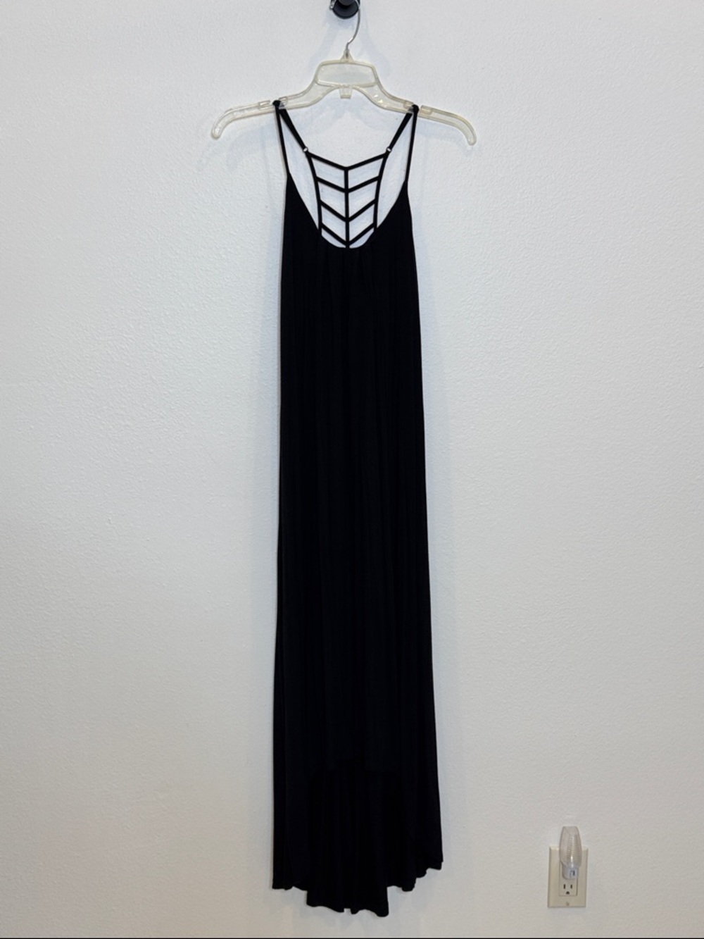 Nicole Miller NY | Black Strappy Back Maxi Dress